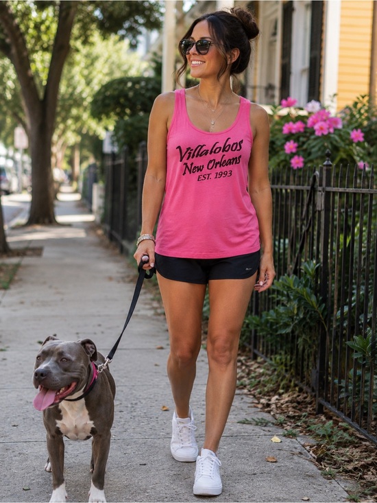 Tops - Villalobos Rescue Center New Orleans Pink Graphic Tank Top XXL